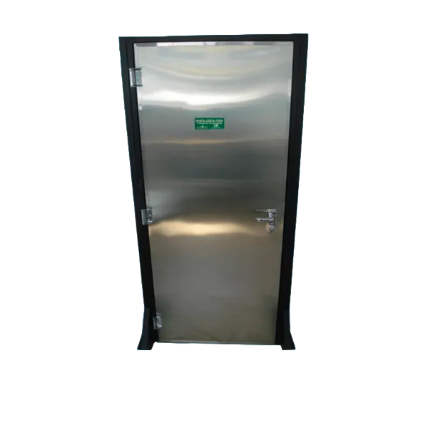 Portas Corta Fogo em Inox Escovado Simples